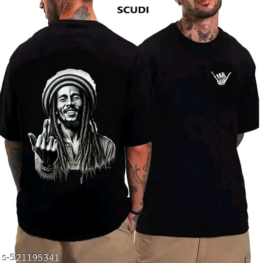 Trendy Black Colour Printed Half