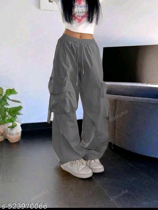 High Rise Trouser Trendy and Stylish and loose think fabric trouser reguler used trouser