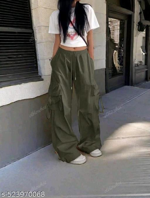 High Rise Trouser Trendy and Stylish and loose think fabric trouser reguler used trouser