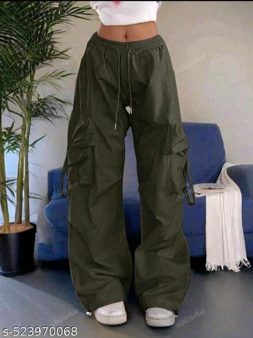 High Rise Trouser Trendy and Stylish and loose think fabric trouser reguler used trouser