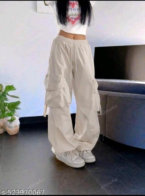 High Rise Trouser Trendy and Stylish and loose think fabric trouser reguler used trouser