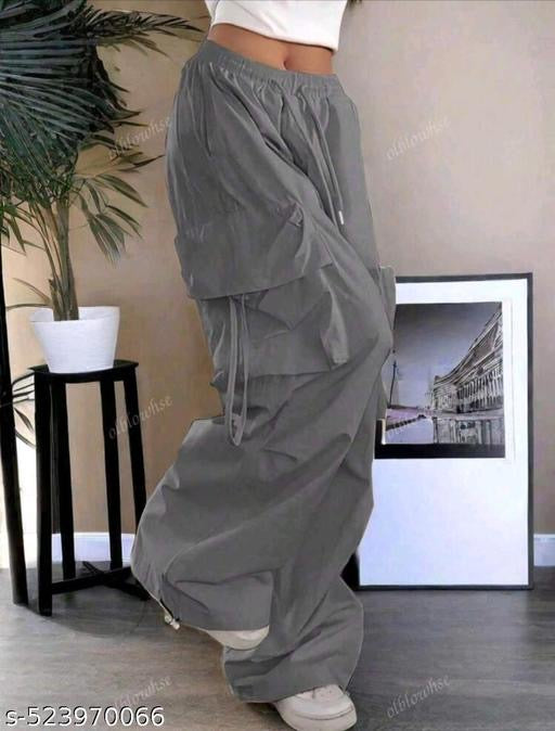 High Rise Trouser Trendy and Stylish and loose think fabric trouser reguler used trouser