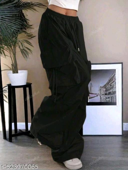 High Rise Trouser Trendy and Stylish and loose think fabric trouser reguler used trouser