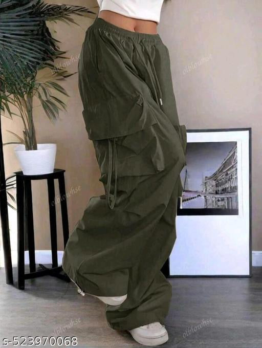 High Rise Trouser Trendy and Stylish and loose think fabric trouser reguler used trouser