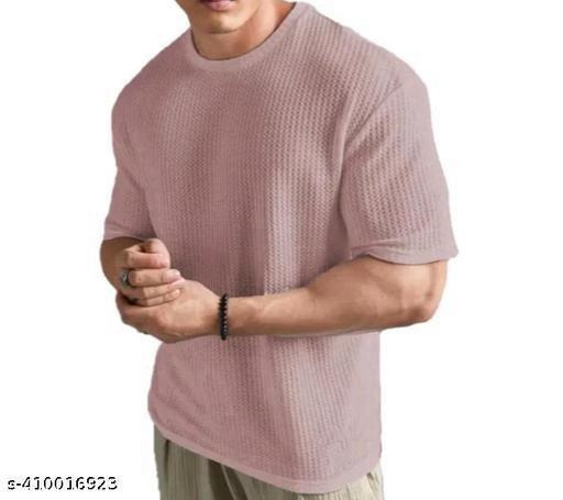 Men Popcorn,Cotton Blend Regular Tshirts