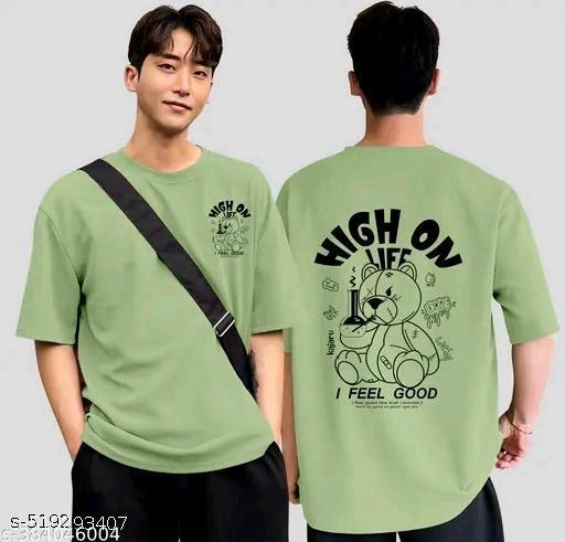 Polyester,Cotton Blend Men Polyester,Cotton Blend Regular Tshirts