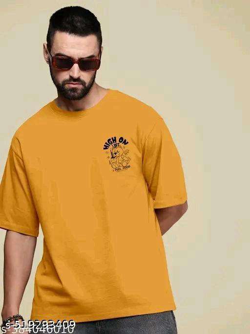 Polyester,Cotton Blend Men Polyester,Cotton Blend Regular Tshirts