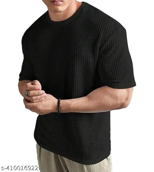 Men Popcorn,Cotton Blend Regular Tshirts