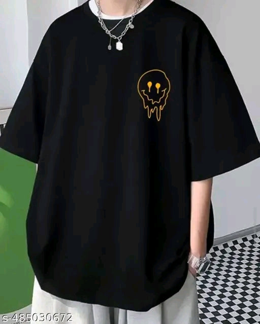 Men tshirt,Men Printed Typography Round Neck T-Shirt