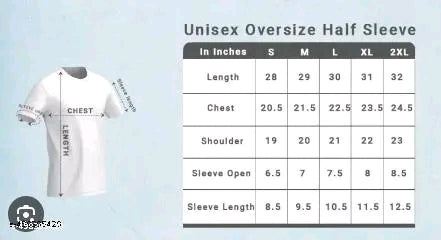 Mens Oversized Printed Tshirt