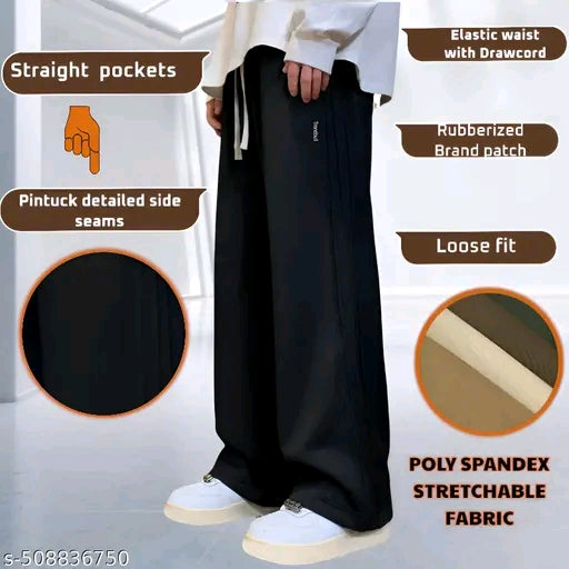 Men’s Loose Fit Track Pants | Wide-Leg Oversized