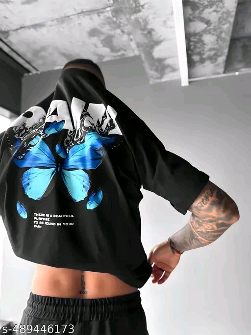 Men's Stylish 3/4th Sleeve Printed T-Shirt