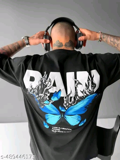 Men's Stylish 3/4th Sleeve Printed T-Shirt