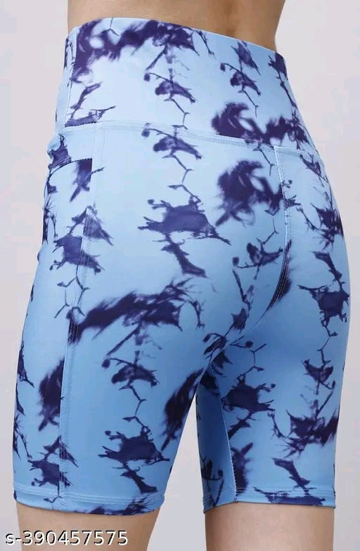 High waist sports activewear shots for women and girls.Use at the Gym/Yoga or Cycling Shorts With Pocket