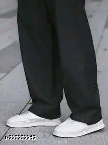 Men Denim high-waist wide leg jeans