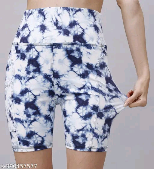 High waist sports activewear shots for women and girls.Use at the Gym/Yoga or Cycling Shorts With Pocket